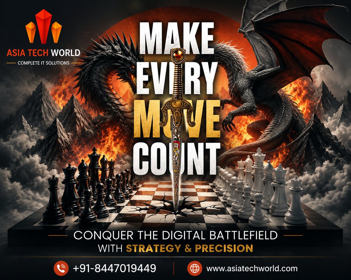 asiatechworld's tweet photo. Digital growth is a game of strategy.

Know your audience.
Study the competition.
Choose the right channels.
Measure the results.
Optimize every move.

Conquer the digital battlefield with strategy and precision.

+91-8447019449
https://t.co/WAkjtWo3ua

#DigitalStrategy #ATW https://t.co/4JNDgy66qO
