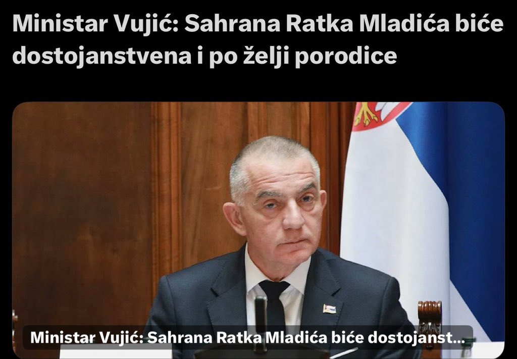darco974's tweet photo. naprednjaci i dostojanstvenost 🤦🏻‍♂️

te sa najvišim državnim počastima, te dostojanstvena…
jel se ovaj vujić kandiduje za ministra pogrebnog?
ministar topalović https://t.co/6TVZ0FwPB7