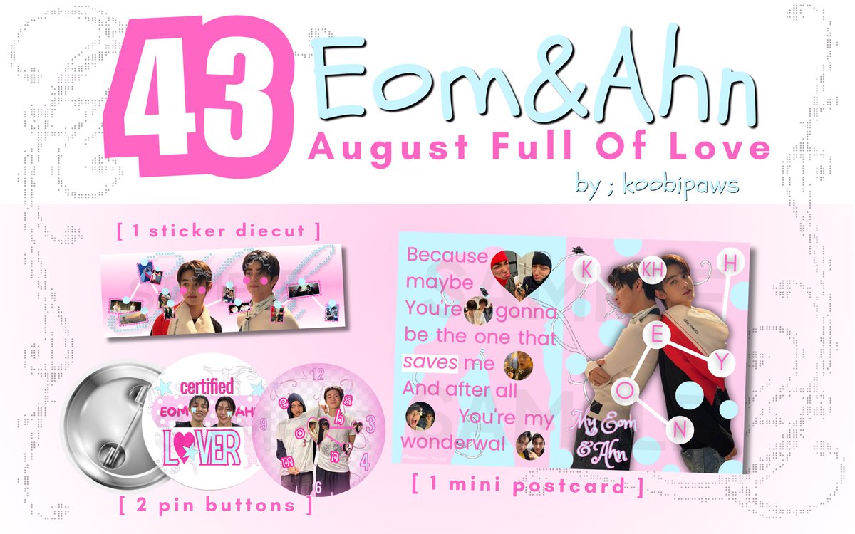 koobipaws's tweet photo. special for everyone who our eom&amp;ahn <𝟑 .ᐟ
𝘧𝘳𝘦𝘦𝘣𝘪𝘦𝘴 𝘣𝘺 : @koobipaws 

💟how to claim:

ʚ rt &amp; like this post
ʚ claim on 9.9 | 20.00 wib 
ʚ will be set 10.000 [no rf]
ʚ 1 kit/person | write ur usn on notes
https://t.co/5jmhIzP0cb

tag me if you get one <𝟑 https://t.co/ol7Z8MCYdT