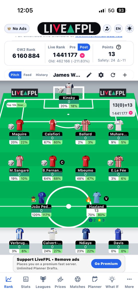 JamesW_THFC's tweet photo. @Mark_FPL This is what we’re looking at… could do with some nice defcon and clean sheets https://t.co/lXWi4sJOVx