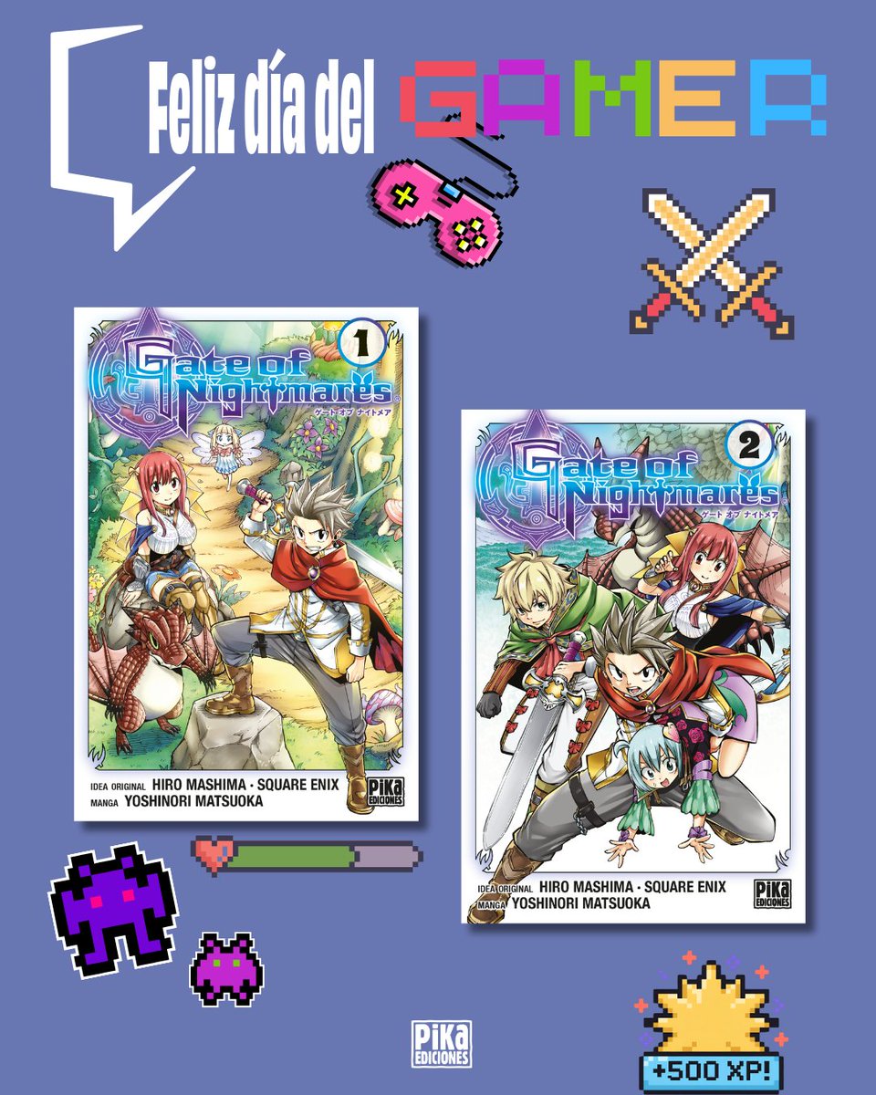 PikaEdiciones's tweet photo. ¡FELIZ DÍA DEL GAMER! 
Hoy celebramos a todos los que disfrutan de perderse en mundos increíbles, enfrentarse a enemigos inposibles y vivir historias que se quedan con nosotros después de apagar la consola.Y nosotros tenemos algo muy especial para celebrarlo
"GATE OF NIGHTMARES" https://t.co/eliWTL93tJ