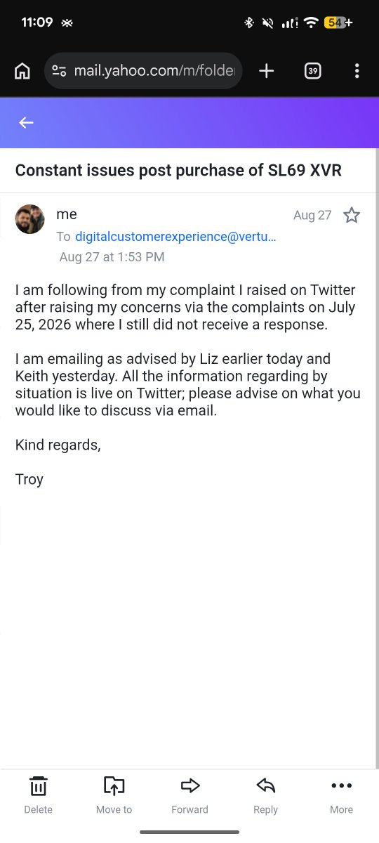 TAlbashir21680's tweet photo. @Vertu_CustCare surprise surprise there is no acknowledgement or assistance when you email into them, as it was over a month ago https://t.co/BZJuznnNVV