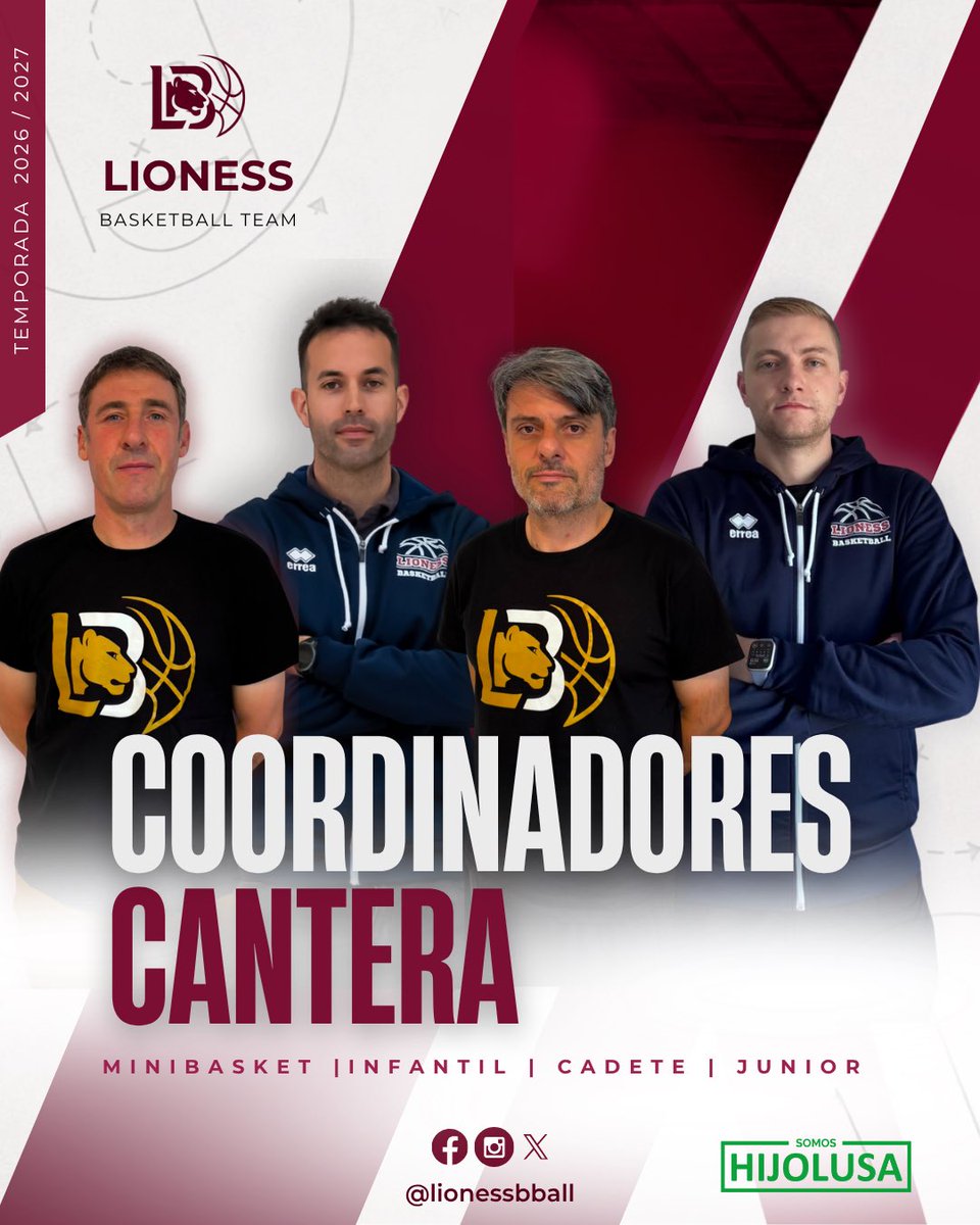 LionessBball's tweet photo. | COORDINACIÓN DE CANTERA ⛹🏼‍♀️ | 

Nuestra cantera ya tiene a quienes estarán al frente de su coordinación esta temporada. Cuatro personas que trabajarán para mantener una línea común, seguir la filosofía del club y acompañar la evolución de nuestras jugadoras.

@hijolusa https://t.co/Tm5592bJu7