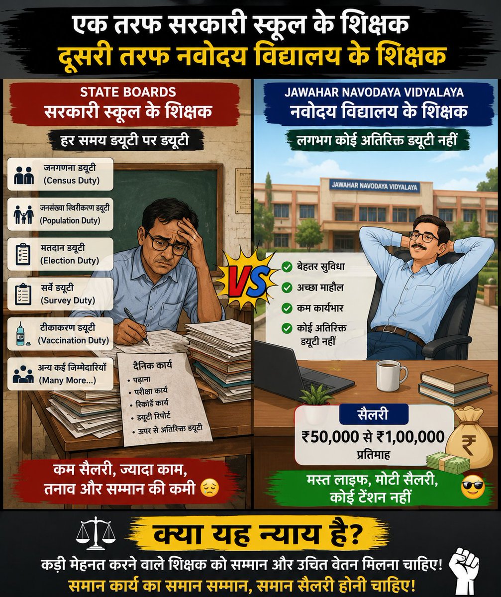 umeshkumarhota2's tweet photo. @chandan_stp Bilkul jaise ek desh mai 2 sarkari school.  

Ek hai state boards government school jaha par keeda waala veg item mil raha hai . 

Ek navodaya vidyalaya jaha par bacche 6000 cr ka chicken mutton fish eggs khakar fokat mai khana peena kar rahe hai . https://t.co/zef2bT7oAf