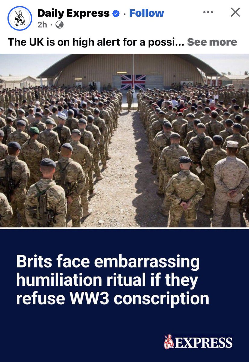 TruthFairy131's tweet photo. “Natives, you must leave your family behind with the 3rd World Muslim invaders your Government brought into the country & fight in Zelensky’s War on behalf of the Communist UK LABOUR Government that hates you & has made your life hell or we will shame you” 

Seriously 🤨

The UK Propaganda is insane.