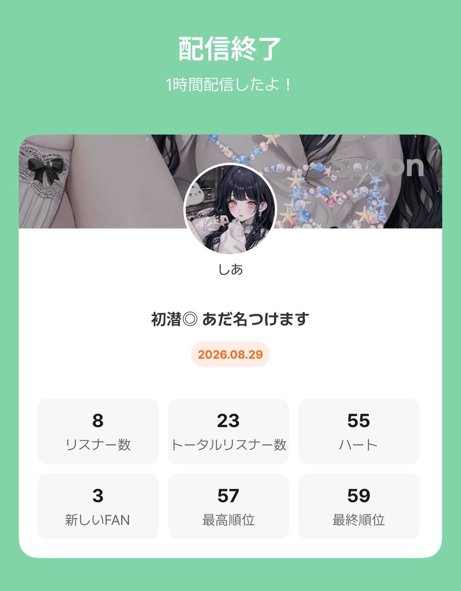Ca_ny_'s tweet photo. 初見さんがいっぱい来てくれてうれしかったです！！！

わたしの誕生日は5/29なのでみんな祝ってください https://t.co/AXueqvzNTt