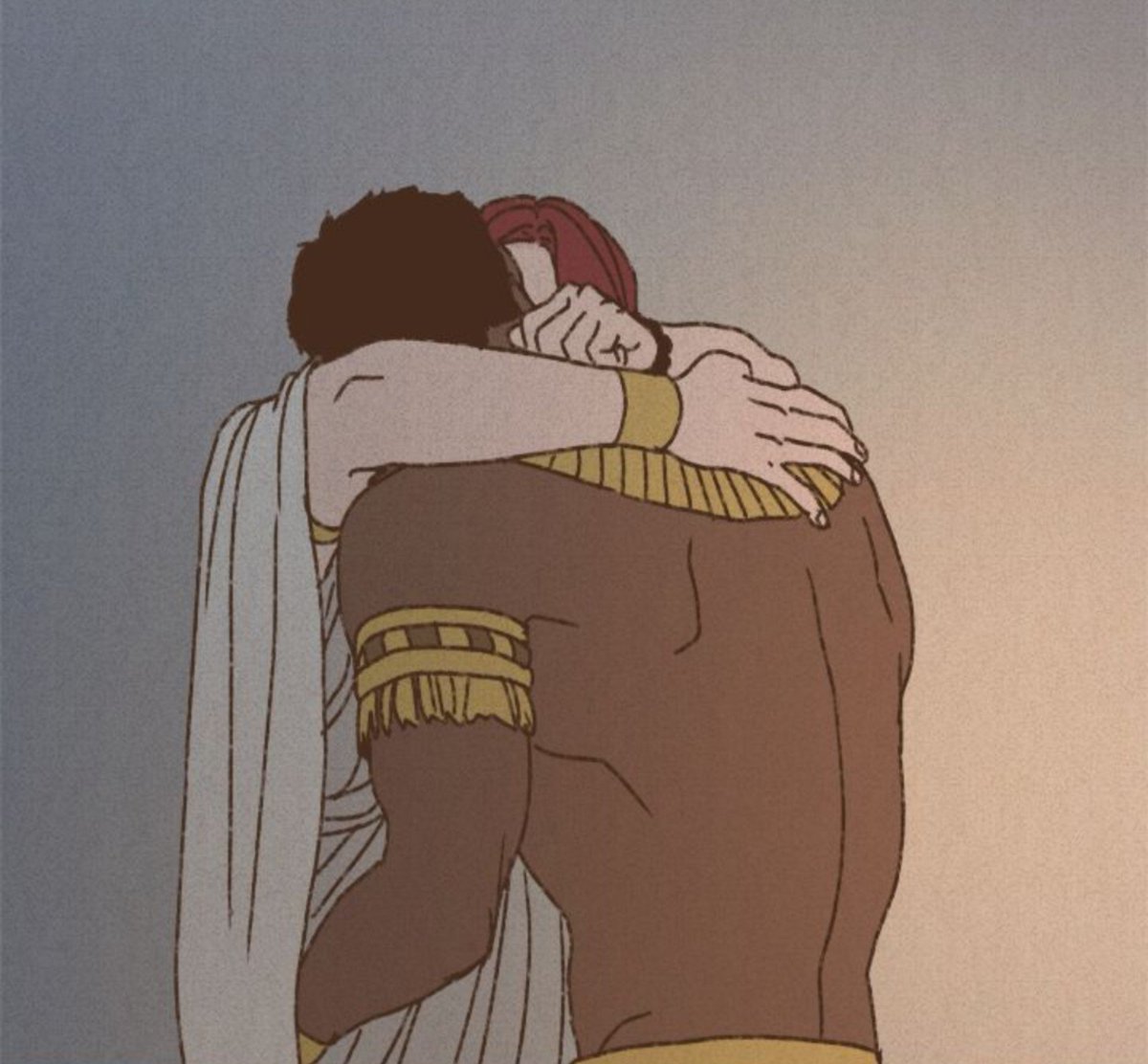 Luminalspace's tweet photo. Happy Horuseth first kiss anniversary!!

(that also happens to coincide with my birthday) yayyyyyyy https://t.co/Ji7WpnLTHb