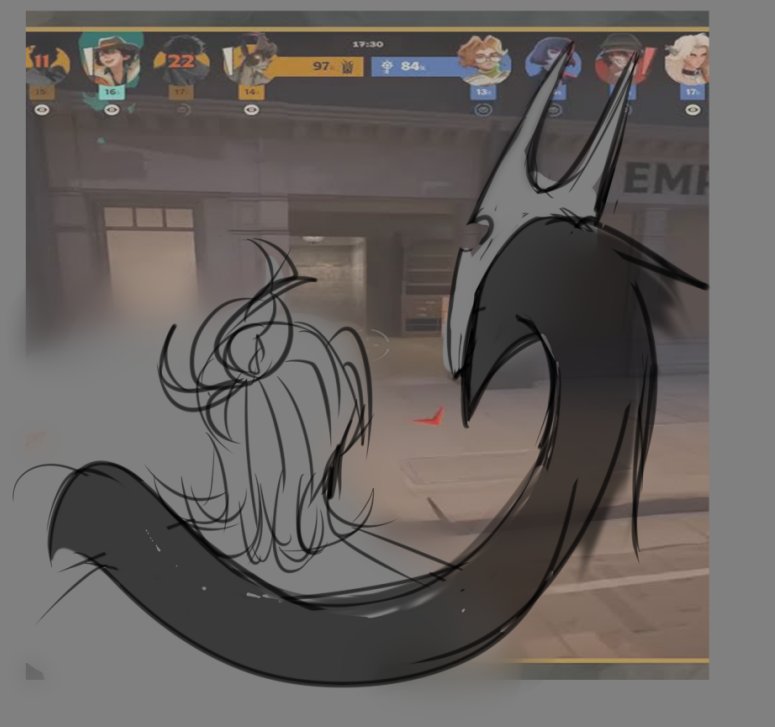 anzedlav's tweet photo. I'm going to keep working on Sigil (Ambrose) I like this silly idiot, last night I doodled his weapon in the game lmao 
Silly idiot with silly worm in new York

#deadlockoc https://t.co/uBNoKXW3ZJ