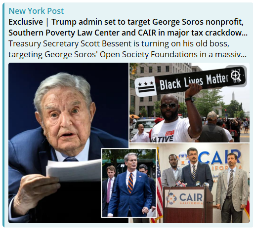 FranceRsistanc1's tweet photo. 🚨BOOM🚨L'administration Trump est sur le point de fermer la Fondation Soros par le biais d'un audit fiscal. https://t.co/QDrwUgB1YK https://t.co/VicrrToxAQ