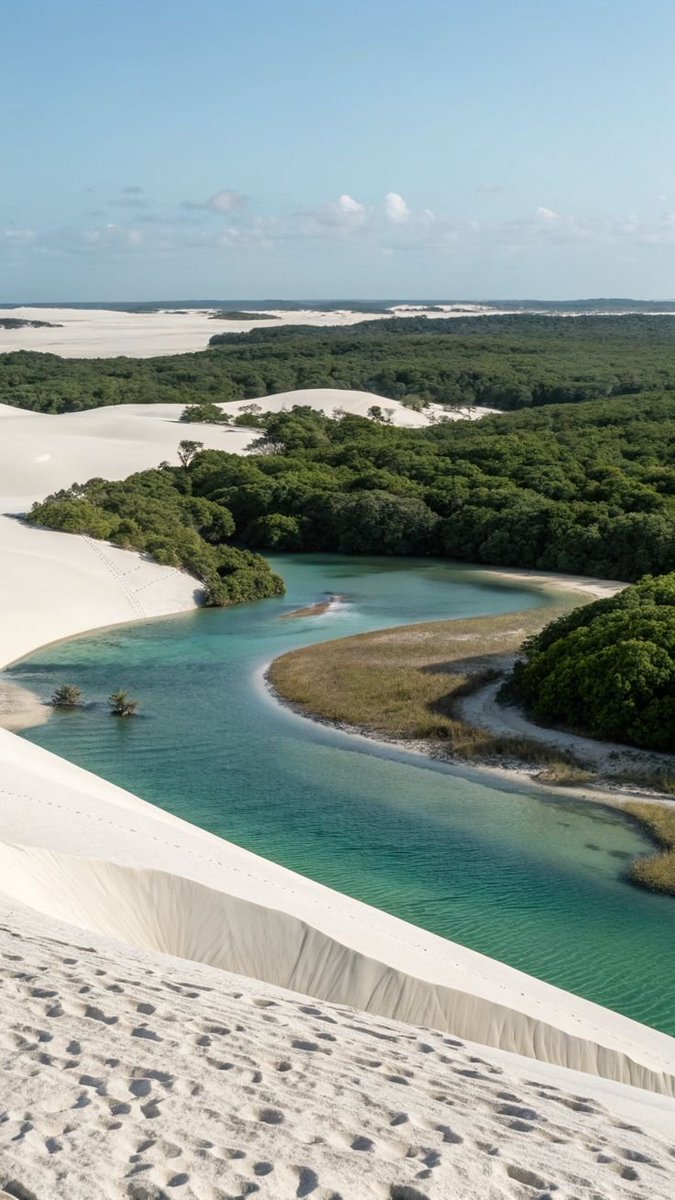 hawsett4's tweet photo. Lost in the dunes of Lençóis Maranhenses. https://t.co/dHHSHVCRRO