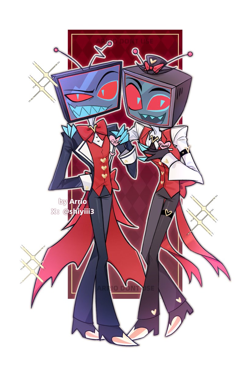 shiyiii3's tweet photo. #voxcest
 📺🖥️cafe✨

I dressed Past Vox up in a new outfit and threw on a few of my favorite little extras.

I think this makes the two of them look quite compatible.🥰

8.12-8.29 https://t.co/wBzq0HUDU6