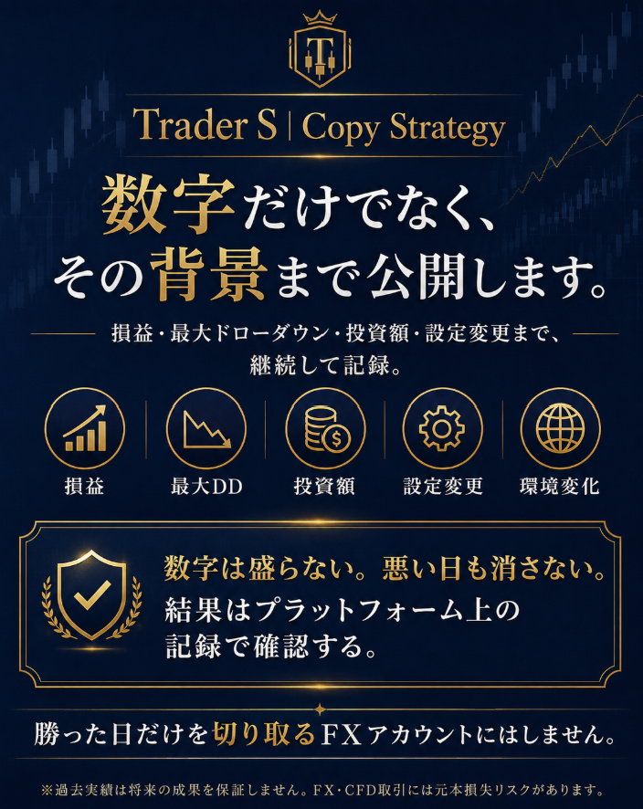 traders000's tweet photo. 全期間 +6,302.19%。

この数字だけで判断してほしくありません。
XMで現在2つのストラテジーを公開しています。

Trader S
+6,302.19%｜投資額 $143,707

7777777%
+529.48%｜投資額 $131,954

勝った日だけを切り取らず、良い日も悪い日も記録する。
数字だけではなく、その背景まで公開します。 https://t.co/e2h4SxXQKB