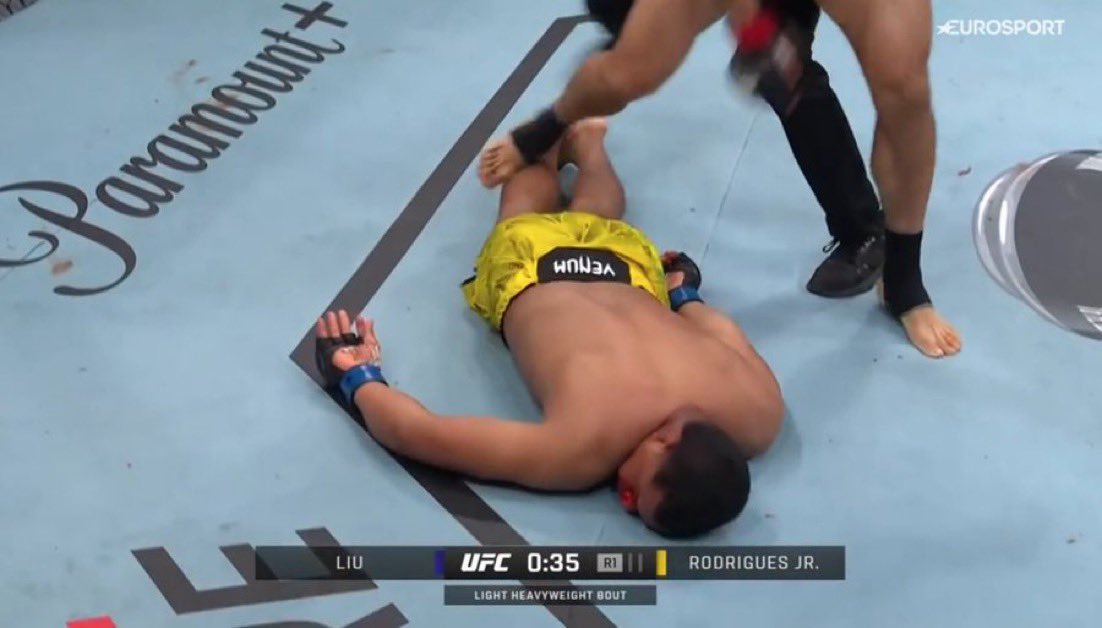 Sunnah2478's tweet photo. I love seeing pro-Israeli scum get slept, lol

#UFCShanghai https://t.co/2i5xbmbCRo