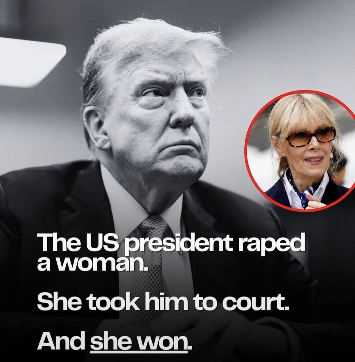 johnis44's tweet photo. Fact:

Donald Trump IS a FUCKING RAPIST.

Fuck trump.
Fuck maga. https://t.co/ZV8hAL4Hru