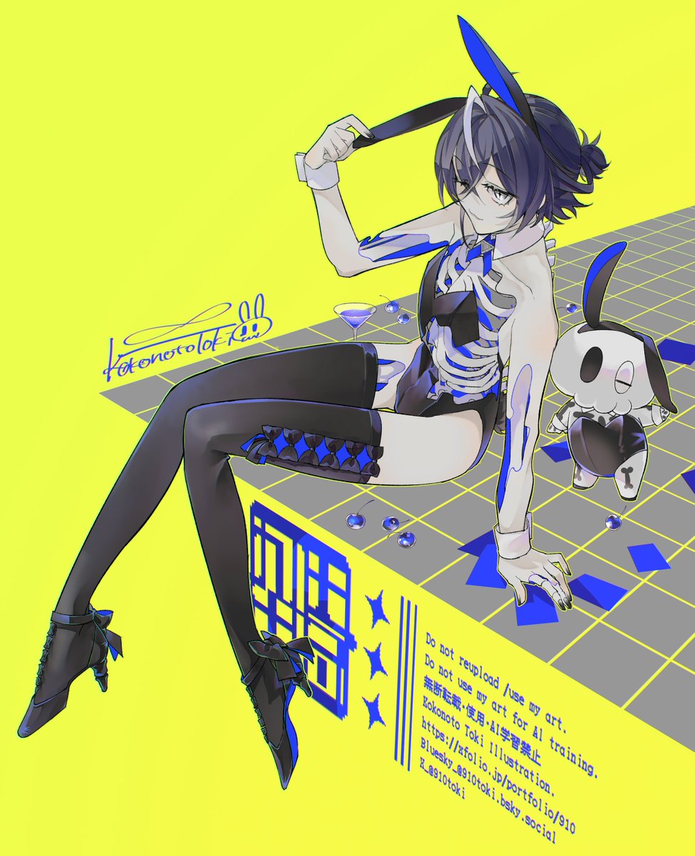 910toki's tweet photo. 🖤💙👯💙🖤
#バニーの日 #OC https://t.co/CBCCYRjO0S