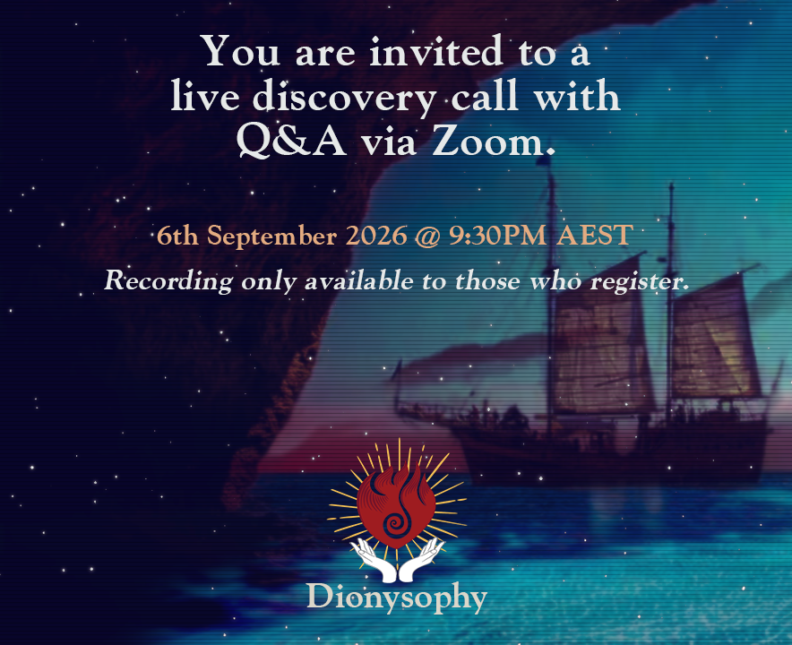 dionysophy's tweet photo. Dionysophy Onboarding 2026

After a year and a half of online presence, Dionysophy has gone through quite a few new developments. Next Sunday, I will give a summary of where Dionysophy is at in 2026.

So if you are interested in depth psychology themes such as self-knowledge, dream interpretation, the interplay of Eros and Logos, active imagination, how to recollect projections, psychic symbols of a sexual nature, etc. you might find this material to your liking.

Whether you are curious about joining, just want to learn about what Dionysophy is, or have some questions you want to ask about it, you are welcome to register for this upcoming public presentation on Zoom.

Date: 6 September 2026, 9:30 PM AEST

Register here: https://t.co/IwZNiXe6pD 

Please note that the event will be recorded. If you can't attend, you will receive a link to the video afterwards.