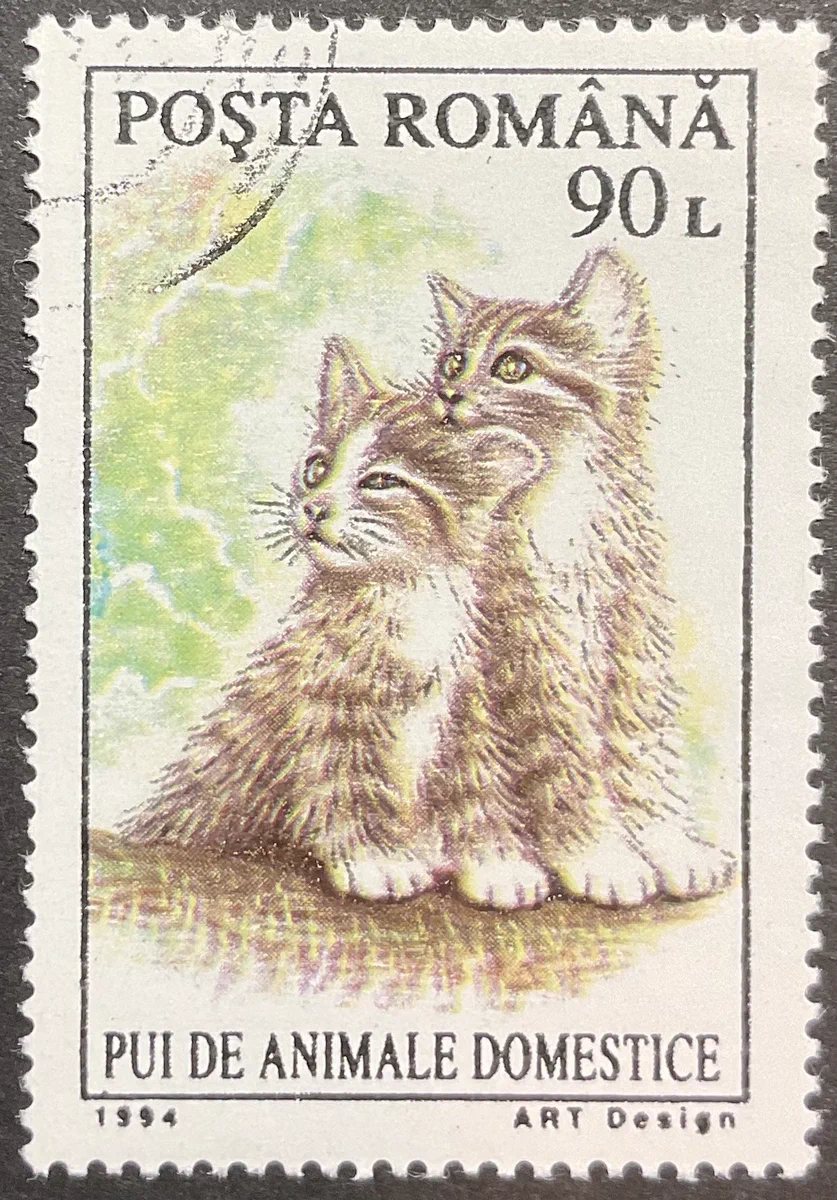 えいはぶ🐋 в X: „#猫切手 今日は1994年にルーマニア🇷🇴で発行された