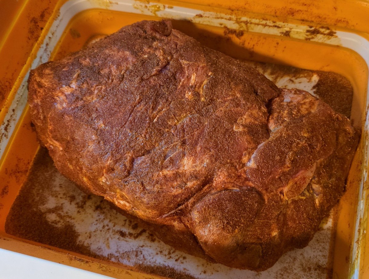 Johnston985's tweet photo. Firing up the smoker to cook this lovely pork butt. #RJsRoadsideBBQ https://t.co/B1dTnxLCtb