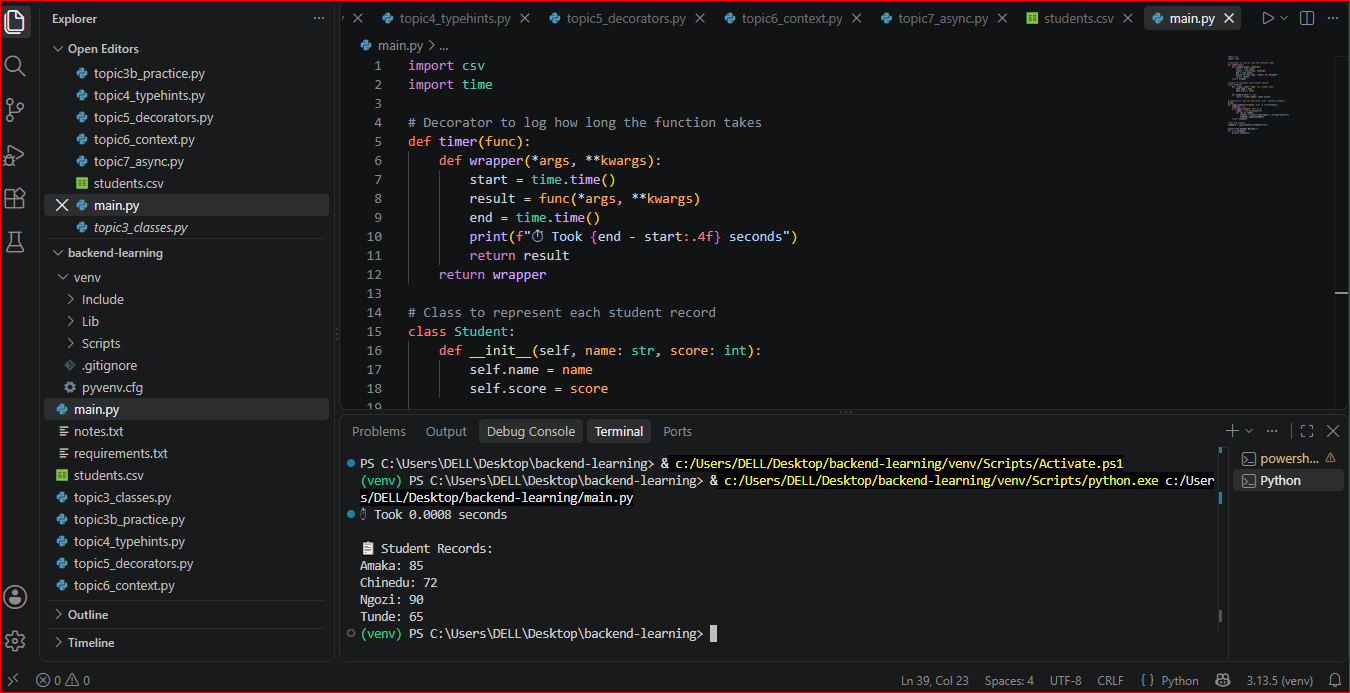 Uzo on X: "Started learning Backend Development with Python So far ...