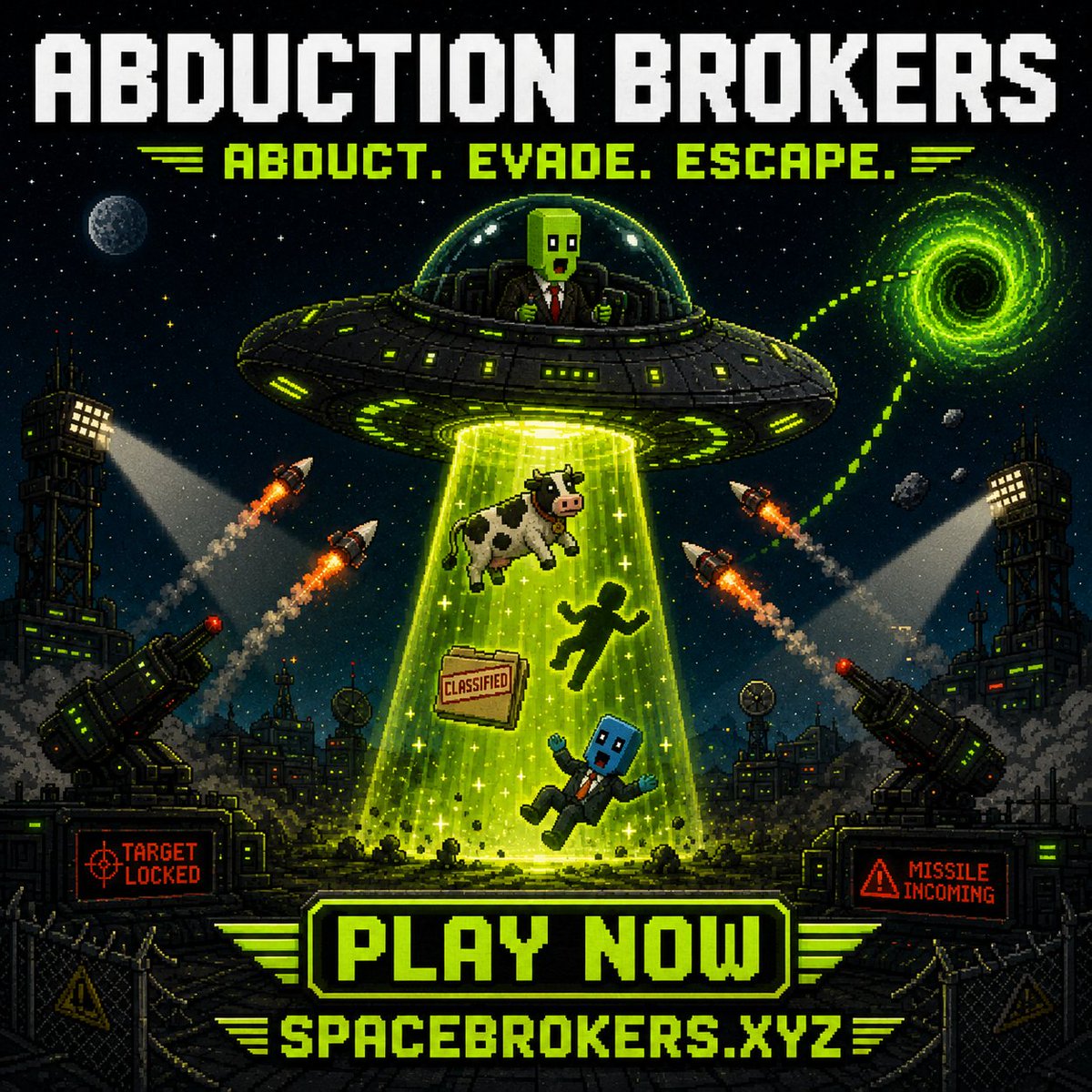 spacebrokers_'s tweet photo. 🚨 ABDUCTION BROKERS COMPETITION 👽🛸

🎮 Play Abduction Brokers
📡 Share your score on X

Every valid score shared is an entry to win a Space Broker NFT.
Entries close 24 hours after this post.
👉https://t.co/vLqwJnRQ4A https://t.co/c0U0HRaJkI