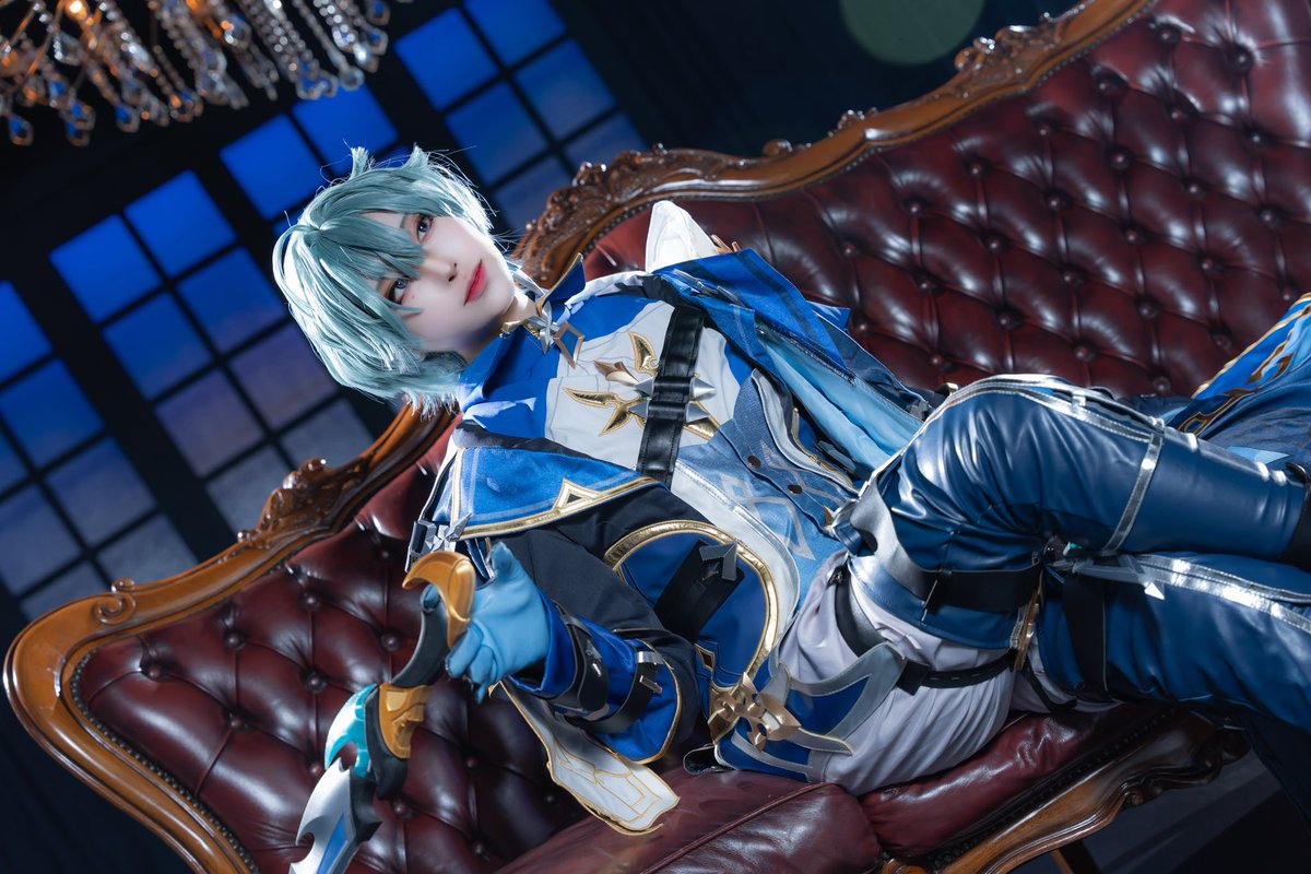 ky__cos's tweet photo. Cosplay

原神／#GenshinImpact
　　　　ローエン🔷／  #Lohen https://t.co/wslx4tiund