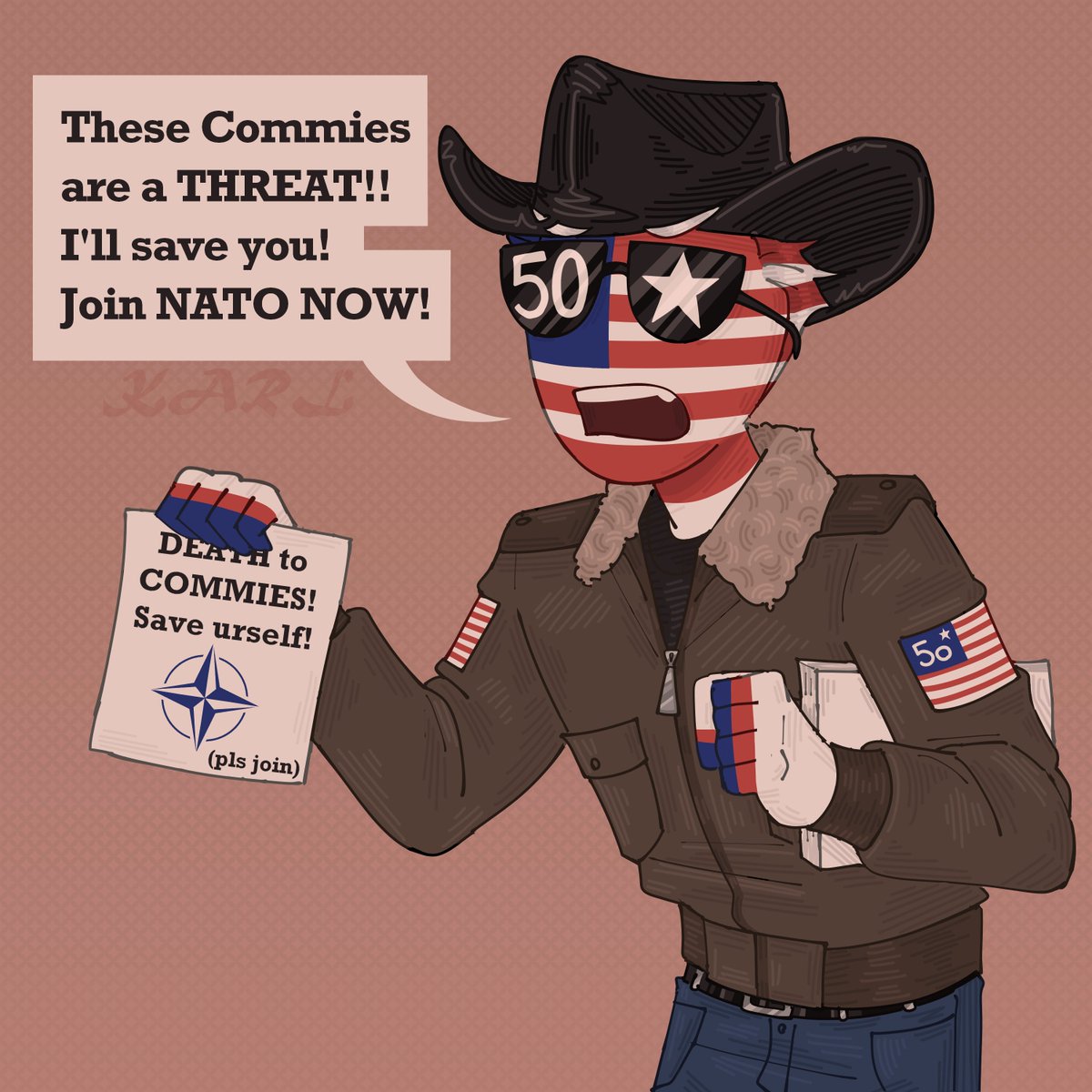 _KarlerJunior's tweet photo. No. Just- No.

#chtwt #countryhumans #SovietUnion #America #France #UnitedKingdom #artmoots https://t.co/eDsfw5m3hB
