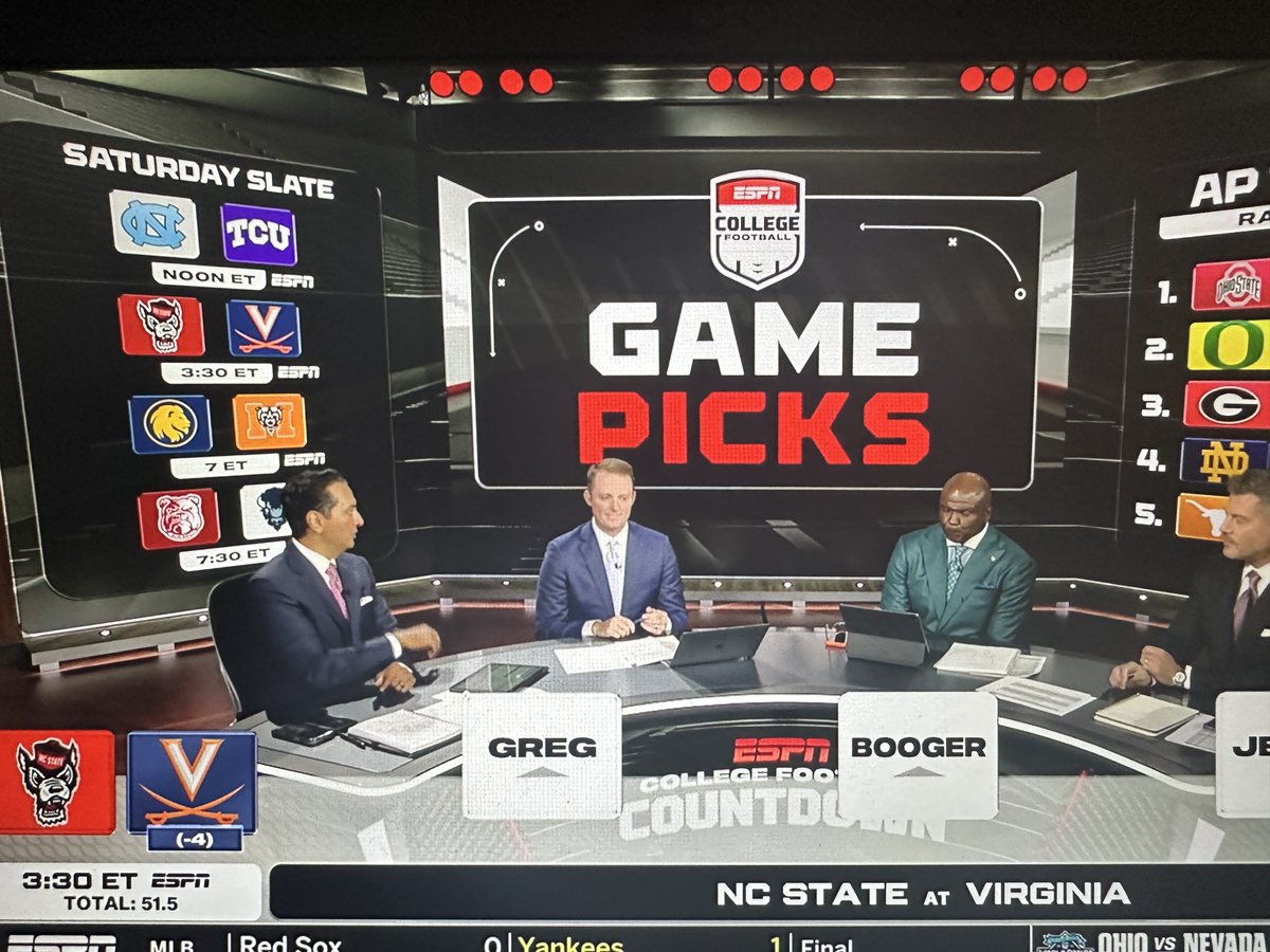 CurryJim's tweet photo. I spy with my Lion eye...

If you tuned into ESPN College Football Countdown this morning, you saw the East Texas A&amp;M brand featured prominently throughout. Excited to kickoff the college football season in primetime on ESPN tonight! Go Lions!  #HailET 🦁 https://t.co/Dy0kt1AdsS