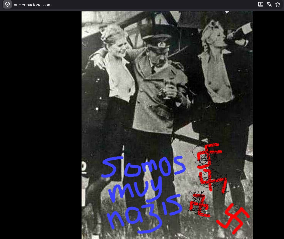 undesgraciat's tweet photo. han hackeado la web de nucleo nacional 😂 https://t.co/QSyOnBLJaP
