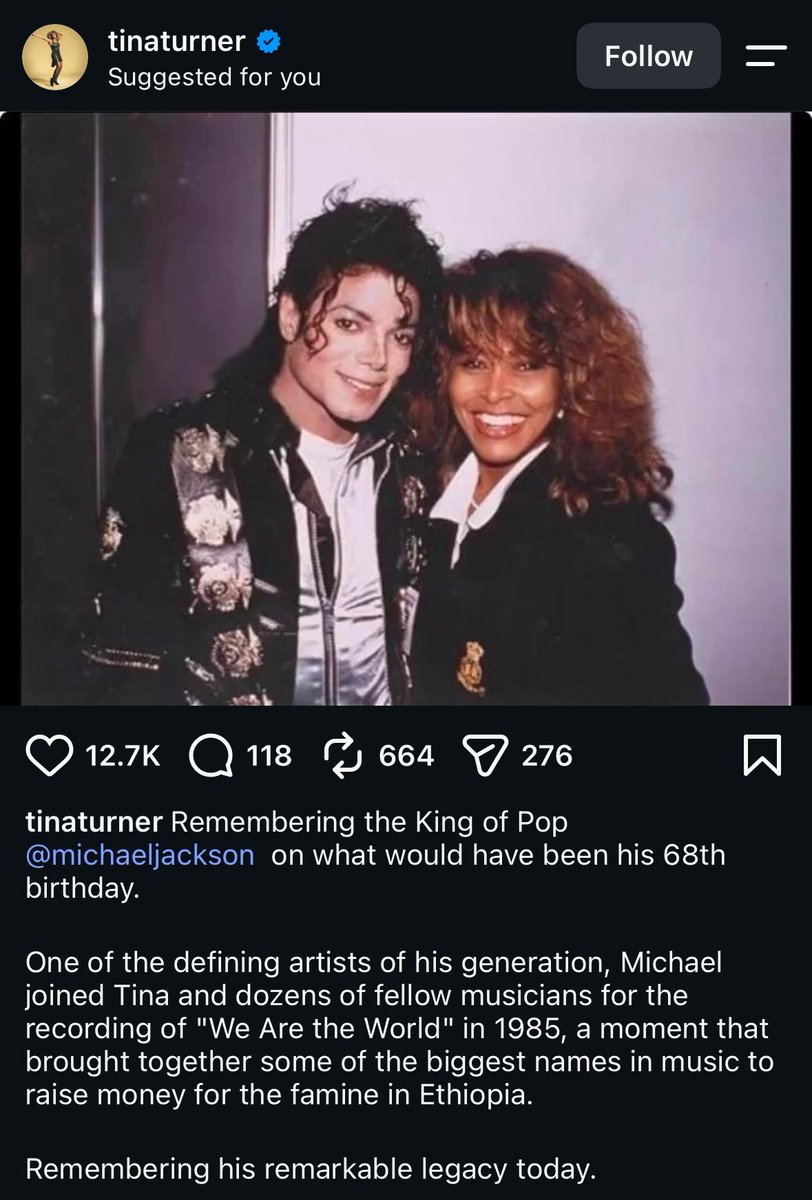 celebslovemj's tweet photo. Tina Turner estate via Instagram. https://t.co/xFjdzMh8uy