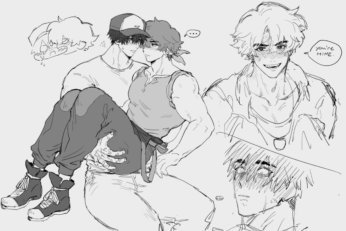 doodoosoop's tweet photo. i dont have any normal drawings of them, everything is them blushing and sweating bc this is their permanent state of being in my head #fieldsofmistria https://t.co/WelQoqdVOF