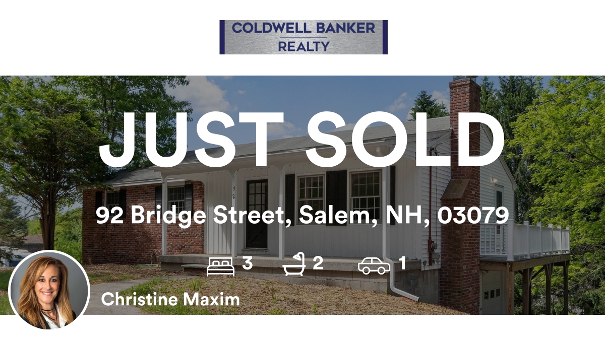 ChristineMaxim's tweet photo. 🛌 3 🛀 2 🚘 1
📍 92 Bridge Street, Salem, NH, 03079

My latest sale on RateMyAgent.
MA  9036621
https://t.co/Q0lNcw85jb

...
#ratemyagent #realestate https://t.co/7gB7gdlajU