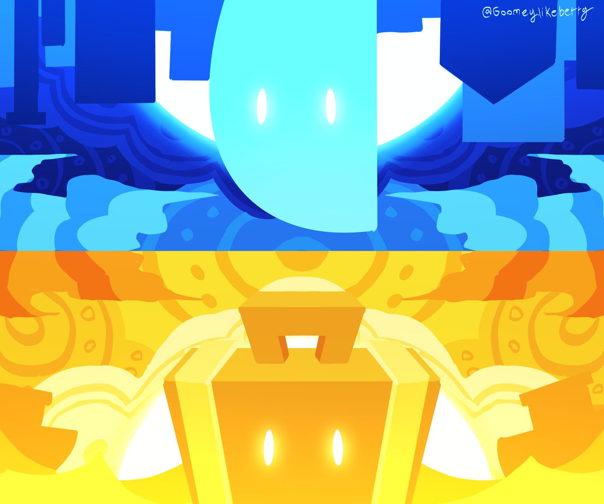 Goomeylikeberry's tweet photo. No matter which hemisphere you find yourself in, the sun and the moon will always share the sky☀️🌕 
#inanimateinsanity https://t.co/W1eMYaxb2B