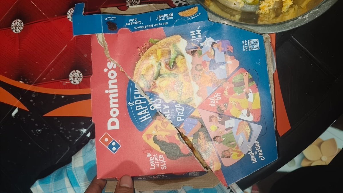 jpchandyt's tweet photo. @dominos_india I received a pizza today that had a very unpleasant smell and tasted stale/unfresh. I did not feel safe consuming it. Please look into this food-quality issue and arrange a refund. I have photos and order details as proof. Ticket No: 5900963. https://t.co/3cpQNN0oM6