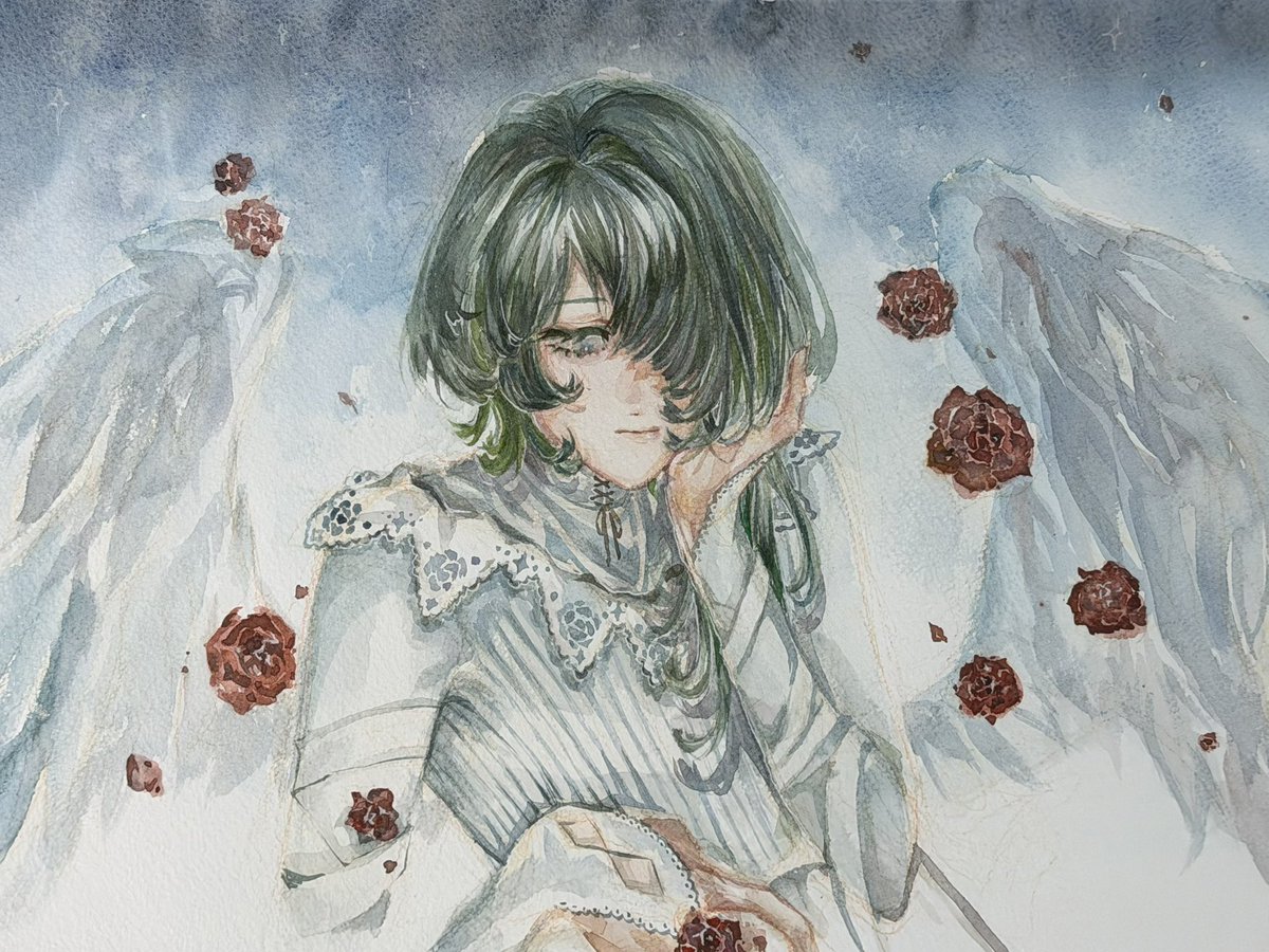 0xCF_SE's tweet photo. 水彩描くの めちゃくちゃ https://t.co/kAIkAJxhnc
