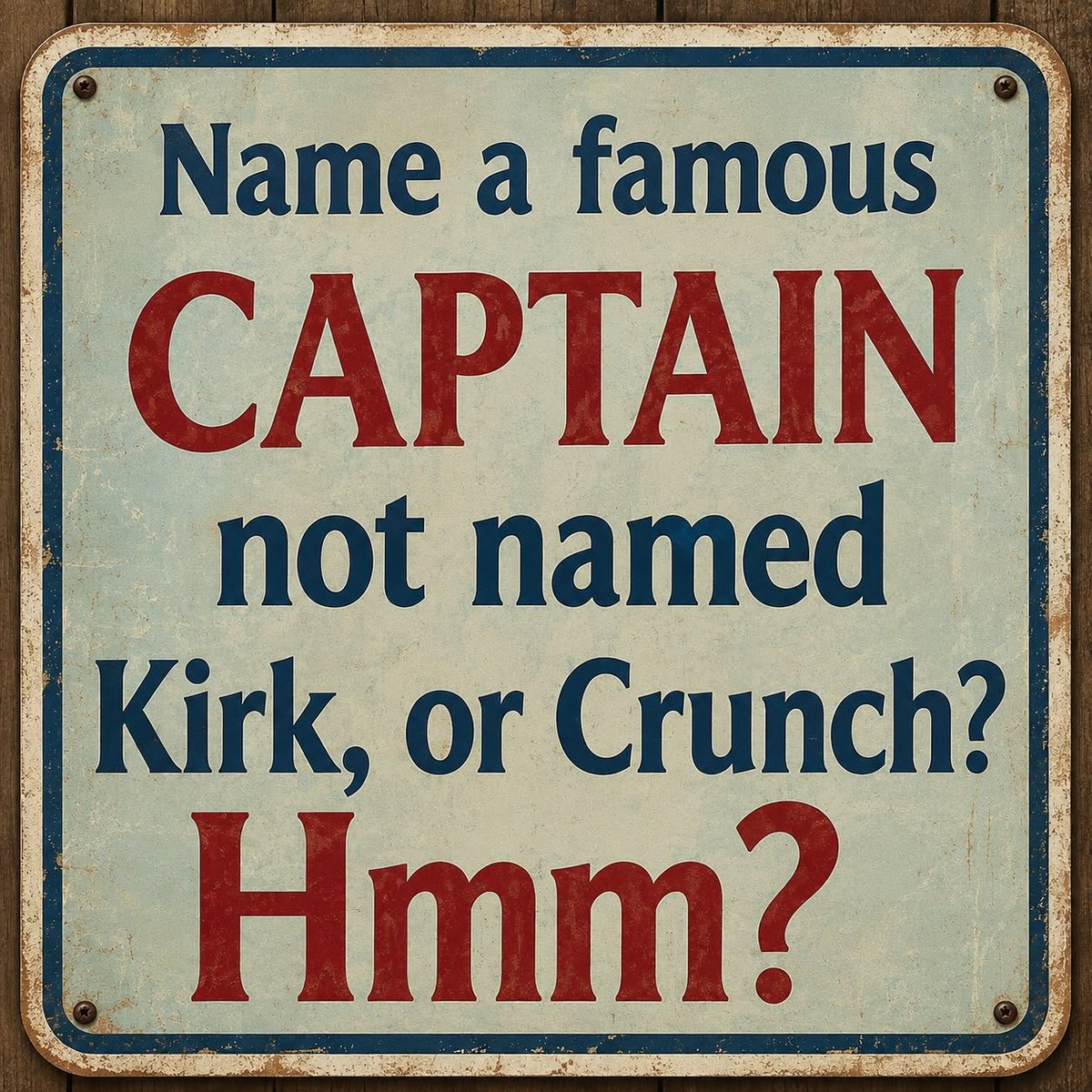 Maryx_650's tweet photo. Name a famous captain ?? https://t.co/b28UcKavQn