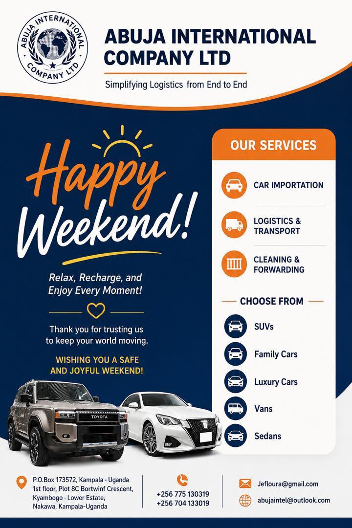BeforwardCars's tweet photo. With Abuja International Company Ltd you can save towards your dream car with flexible installments and monthly compounded interest. No loans, no extra costs, and 100% risk-free.

Take control of your money today!
📍 Nakawa, Kampala | 📞 0752 020 951 https://t.co/uwQZG3rQmt