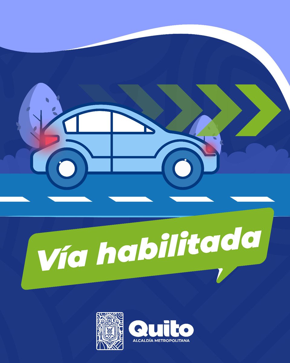 AMT_Quito's tweet photo. 🚨 #Actualización | ¡Vía habilitada!

📍 Sector: La Floresta 
🛣️ Lugar: Toledo y Galabi https://t.co/C5mKj703hm
