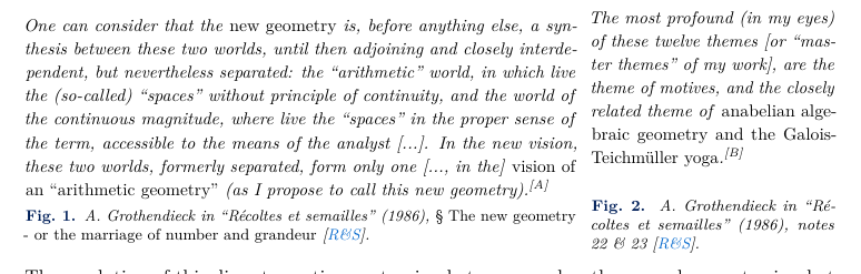 BCollasMath's tweet photo. Grothendieck asked for a "new geometry": a synthesis of two worlds that had lived side by side, closely intertwined and yet separate --number and shape.

He never worked it out. The program he left behind is still running.

*Spektrum der Wissenschaft, 26.08.2026* https://t.co/MplwVkGgzE