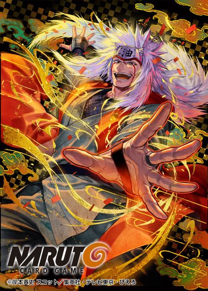 bikku__2's tweet photo. 【お仕事】
アメリカにて開催された『GENCON』での展示ブースにて公開されました「自来也」のイラストを担当いたしました。よろしくお願いいたします！
#NARUTO #ナルトカード https://t.co/6puAf6T56V