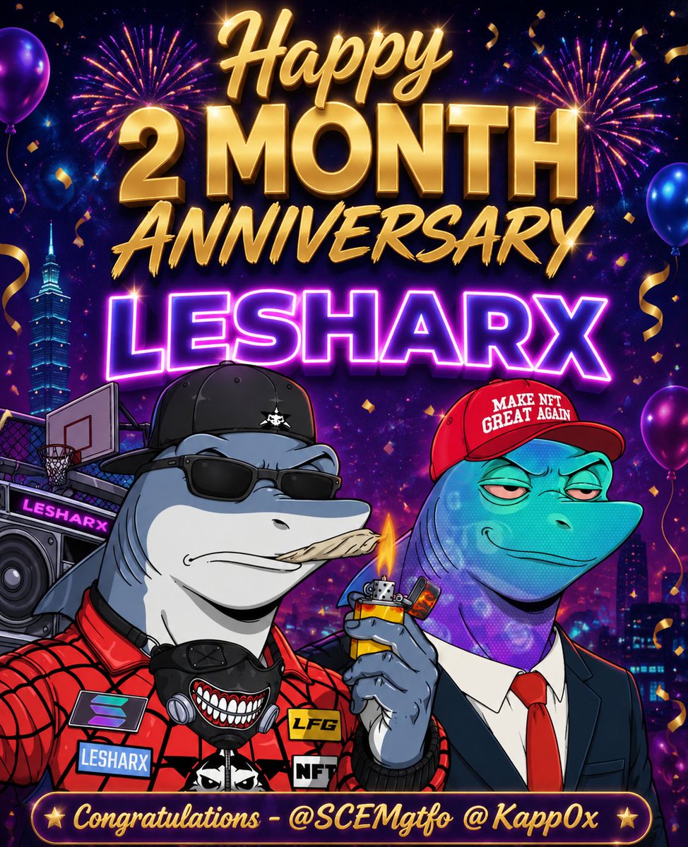Savi3__'s tweet photo. 🎉 Happy 2 Month Anniversary, @LeSharXverse 🎉

What an incredible journey it has been in just two months! 

Congratulations to @scemgtfo  @Kapp0x on building and growing this amazing community. 

GIVEAWAY: 2x Random Nfts
How to Join?
Like &amp; RT
Comment &amp; Tag 2 Friends

7 Days https://t.co/9RgHND1gIH