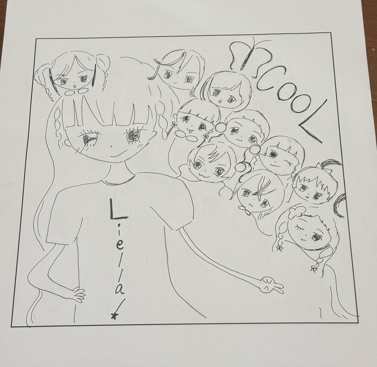 0927_yuina's tweet photo. 改めて、『超クールTシャツ』デザイン
させていただきました結那です。

こちらは今回のグッズに使用した原画です。
完成版とあわせて、ぜひご覧ください。

皆様のお手元に届くことができて、
とても嬉しく思います…！
 #lovelive #Liella #LiellaCLUB https://t.co/lqvTXHKLEM