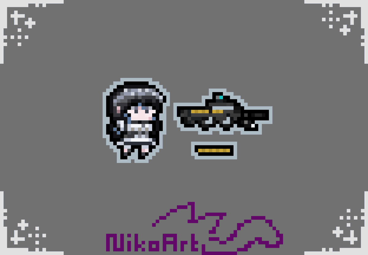 Catdemon178's tweet photo. @wtsthk Hi!

I love your art!

And if it's not too much trouble, could I use your maid design for a character in the game Nuclear Throne, which I'm working on a mod for? https://t.co/Bnk2hQRaE4