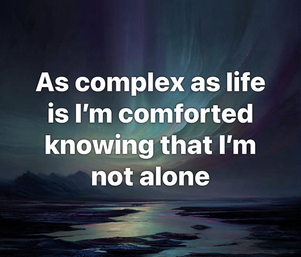 JohnCDavisMusic's tweet photo. As complex as life is Iโm comforted knowing that Iโm not alone. ๐๐ป #JoyTrain #hope #healing #mindful #spiritual #saturday https://t.co/AYSq5jp7VE