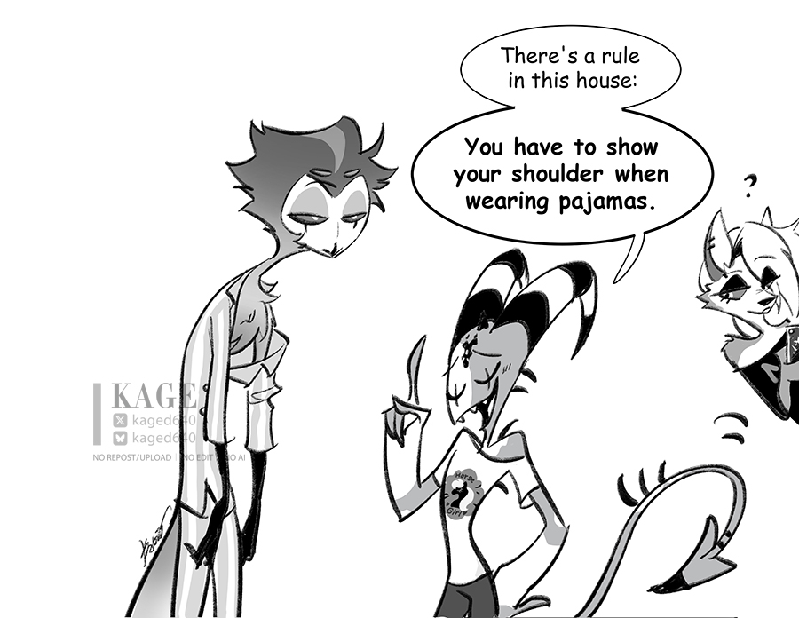 kaged640's tweet photo. About that pajamas thing... 🤭

 #HelluvaBoss‌    #Stolitz https://t.co/gy2lOUHZaT