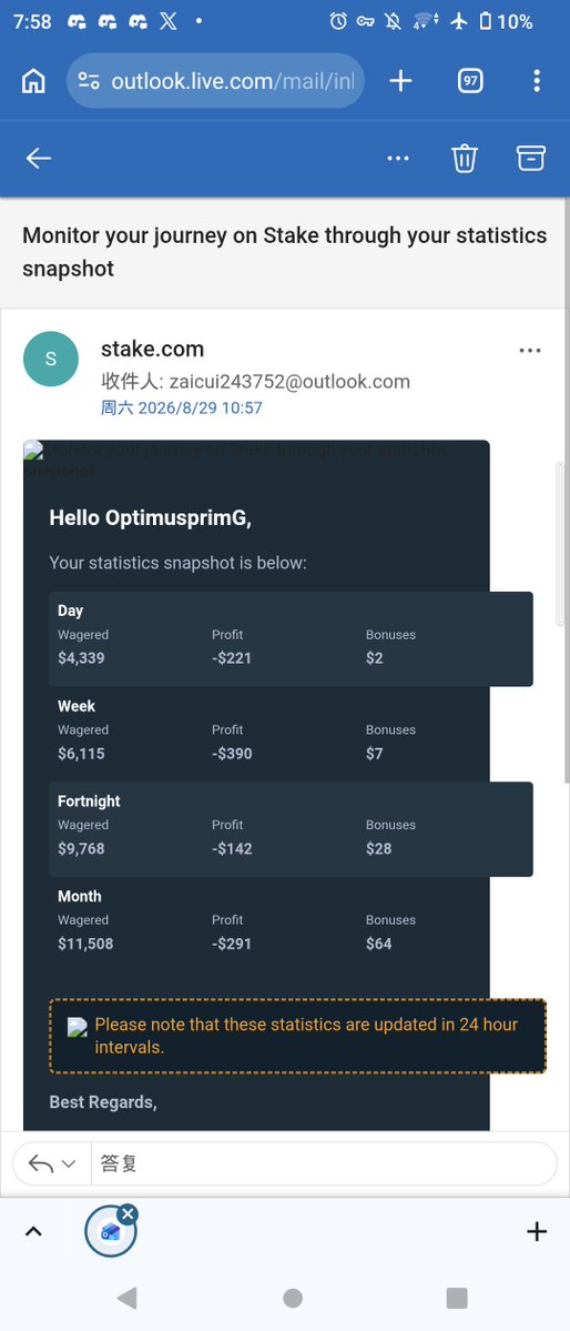 OptimusprimG's tweet photo. For the loss I did this is ass bro @Stake @StakeEddie @mockerbey @eboy https://t.co/zCiDlQUAgZ