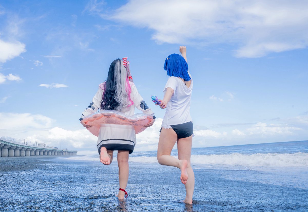 li_li_li_li___'s tweet photo. 【コスプレ/cosplay】
🌈🕒
夏だ☀️海だ〜〜〜🌊

🎐/璃音
🎩🐤/てん(@tenkn_sh )

Photo(@kayouP ) https://t.co/sB2n8ATiMh