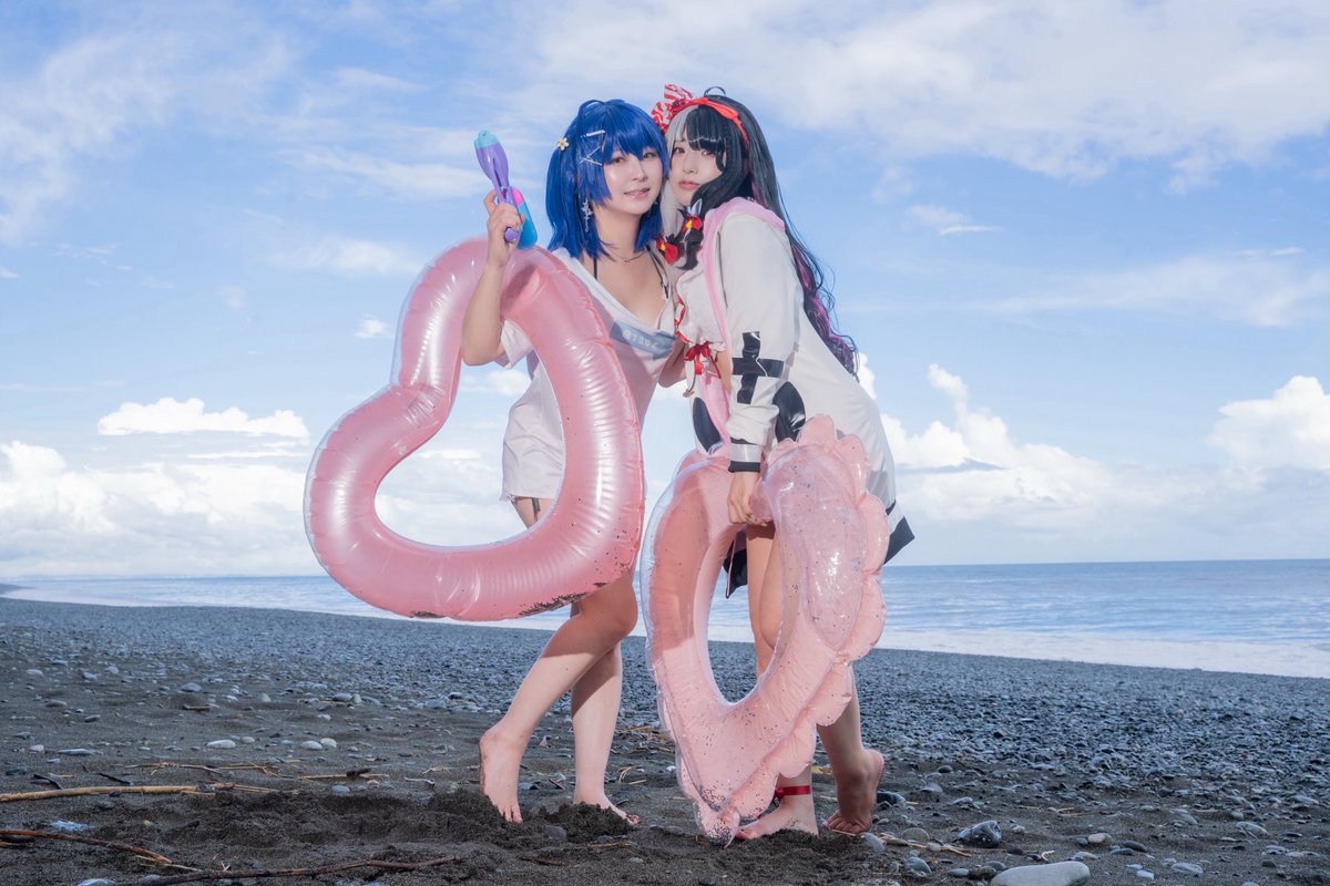 li_li_li_li___'s tweet photo. 【コスプレ/cosplay】
🌈🕒
夏だ☀️海だ〜〜〜🌊

🎐/璃音
🎩🐤/てん(@tenkn_sh )

Photo(@kayouP ) https://t.co/sB2n8ATiMh