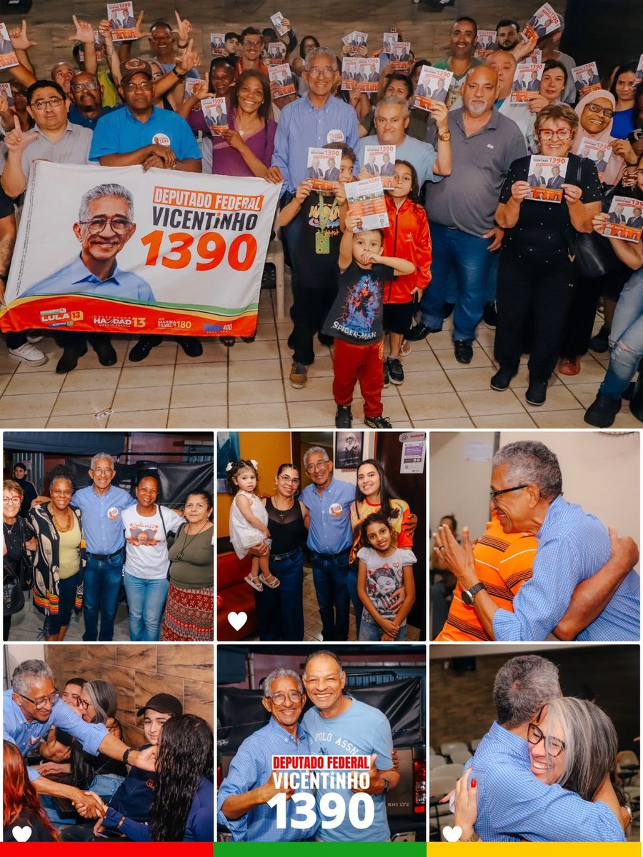 VICENTINHOPT's tweet photo. Uma candidatura se fortalece com participação, diálogo e muita gente disposta a construir junto!

Hoje participei de uma plenária com apoiadores da minha candidatura a deputado federal em Diadema, realizada na Regional dos Químicos.

Foi um momento importante para apresentar as ideias, a trajetória e o trabalho do nosso mandato, além de conversar com companheiros e companheiras que já caminham conosco e com novos apoiadores que chegam para somar.

Agradeço a todos e todas pela presença, pelo apoio e pela confiança. É com essa união que seguimos construindo nossa caminhada.

Vamos juntos!

Vicentinho – Deputado Federal 1390