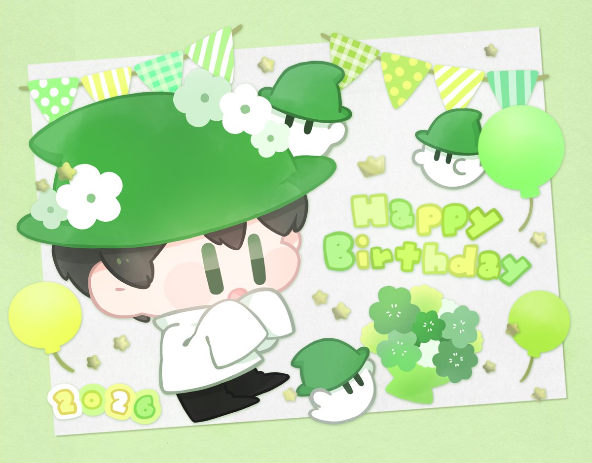 ama31o's tweet photo. 🍀 H a p p y B i r t h d a y 🍀
#みどりくんの誕生日2026 https://t.co/z1YAkIINIS