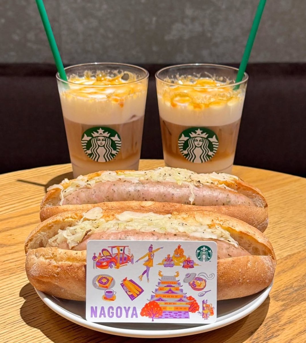 ZetaChainSwap's tweet photo. I ordered this @starbucks set because it felt like more than just a quick meal. Two creamy iced drinks, hearty sausage sandwiches, and a little Nagoya touch on the table. It turned a simple break into a meal that felt surprisingly special. https://t.co/siKZEWnvDY